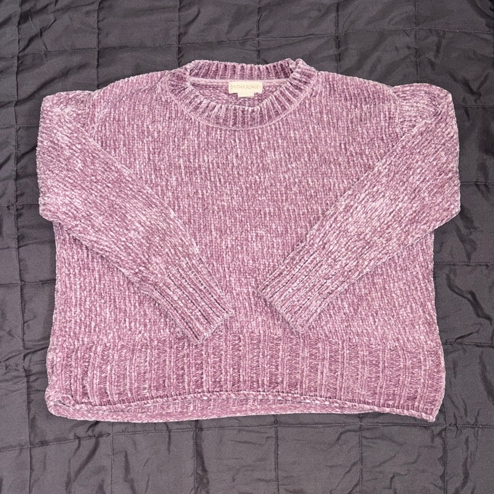 Cynthia Rowley Lavender Crew Neck Sweater